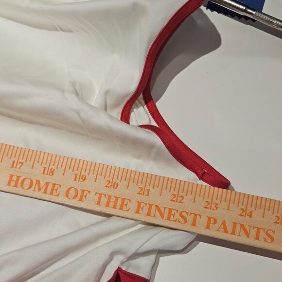 Disney Parks Dress Shop Mary Poppins Jolly Holiday Red White Cosplay 1X NWT +Hat - Picture 13 of 16